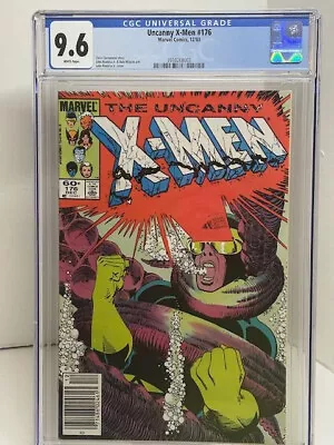 Buy Uncanny X-men #176N CGC 9.6, NEWSSTAND Variant, White Pages, Claremont (1983) • 58.25£