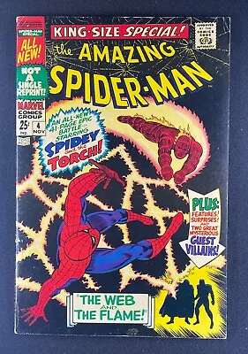 Buy Amazing Spider-Man Annual (1964) #4 FN (6.0) Human Torch Mysterio • 58.24£