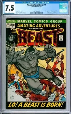 Buy Amazing Adventures #11    CGC Graded  7.5  1st Beast With Fur!! X-Men Appearance • 163.08£