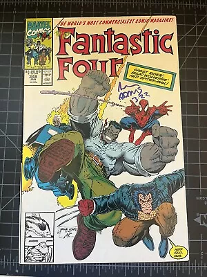 Buy Fantastic Four #348 VF- 1st New Team SIGNED BY ART ADAMS MARVEL COMIC • 13.59£