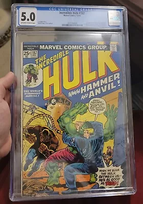 Buy Incredible Hulk #182 CGC 5.0 *2nd Wolverine Key 1st Appearance Hammer And Anvil • 108.73£