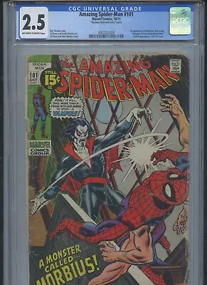 Buy Amazing Spider-Man #101 1971 CGC 2.5 (1st App Of Morbius) • 120.37£