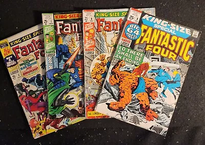 Buy FANTASTIC FOUR ANNUAL #5, 7, 8, 9 (Marvel Comics 1967) G Jack Kirby • 46.60£