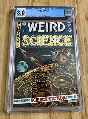 Buy 1952 EC Comics Weird Science #11 CGC 8.0 Wally Wood Al Feinstein Amazing Color🚀 • 776.60£