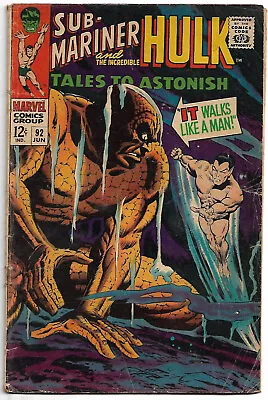 Buy MARVEL Silver Age: Tales To Astonish #92 (Don Heck) Hulk (1st Silver Surfer X-O • 9.45£