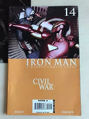 Buy Iron Man #14 Marvel Comics Civil War January 2007 Nm (9.4) • 4.70£