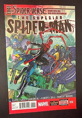 Buy SUPERIOR SPIDER MAN #32 (Marvel Comics 2014) -- Edge Spider Verse -- NM- • 5.27£