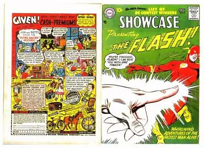 Buy Facsimile Reprint Covers Only To SHOWCASE #8 - THE FLASH - 1957 DC Silver Age  • 19.45£