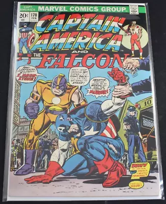 Buy Captain America & Falcon 170 1st Full Moonstone Appearance VF Comic • 11.62£