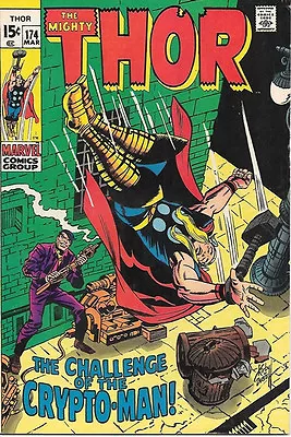 Buy The Mighty Thor Comic Book #174, Marvel Comics 1970 FINE/FINE+ • 15.95£