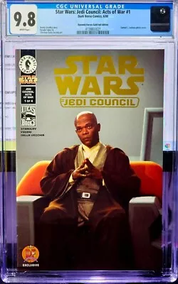 Buy Star Wars: Jedi Council: Acts Of War 1 CGC 9.8 Gold Foil Variant Mace Windu • 147.55£