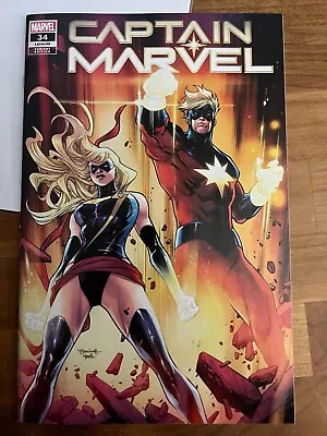 Buy Captain Marvel #34 - Marvel Comics - Stephen Segovia Variant - Limited To 3000 • 9.62£