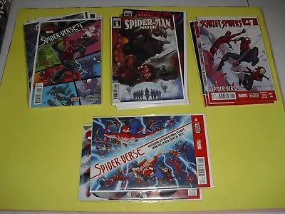 Buy Spiderverse 1-5 Set 2015, Spider-man Noir 1-5 2020 & Scarlet Spiders 1-3 All NM! • 48.92£