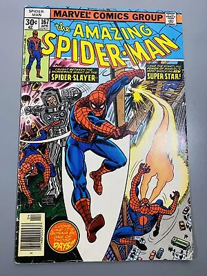 Buy Amazing Spider-Man #167 - Marvel Comics 1977 1st Print • 10.06£