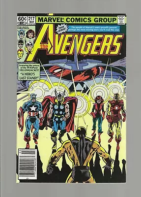 Buy The Avengers #217 (Mar 1982, Marvel) VF 8.0 Yellowjacket And Wasp Return • 11.65£