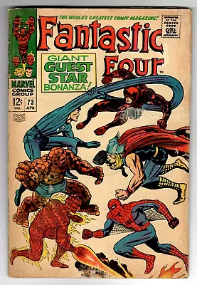 Buy Fantastic Four # 73 (3.0) 4/1968 Marvel 12c Silver-Age Guest Star Bonanza! 🚚 • 7.76£