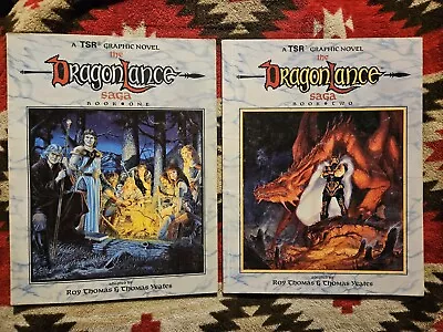 Buy Dragon Lance Saga - Books 1 & 2 Dungeons & Dragons TSR Graphic Novel 1987/88 • 23.30£