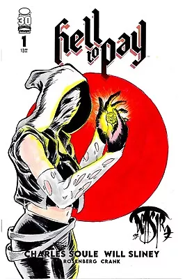 Buy Hell To Pay #1 (2022) Blank Cover Image Comic W Original Dave Castr Art ARG COA • 46.59£
