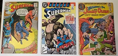 Buy Superman 3 Comic Books Lot - 1968 #211 / 1987 Annual #1 / Jimmy Olsen 1972 #145 • 17.85£