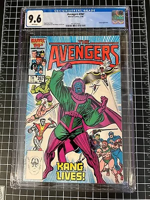 Buy Avengers #267 CGC 9.6 #4014757005 WHITE Pages, Kang Appearance, John Buscema  • 54.36£