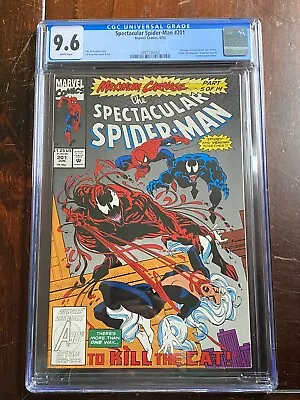 Buy Spectacular Spider-Man #201 (1993) CGC 9.6 : Carnage Venom Black Cat Shriek App • 34.95£