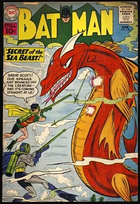 Buy BATMAN #138 1961 FN-  Secret Of The Sea Beast  SKIN DIVING COVER   • 97.07£