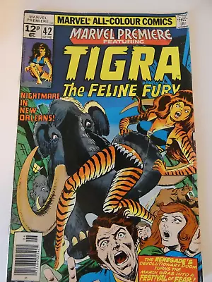 Buy MARVEL PREMIERE Tigra The Feline Fury # 42 - Marvel Comic June 1978 - Good • 6£