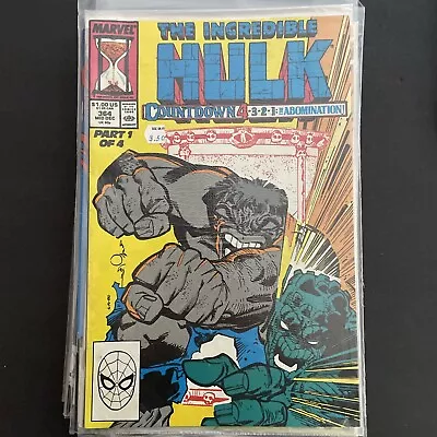 Buy The Incredible Hulk #364 (Marvel Comics  1989 Gray Hulk | Abomination • 2.28£