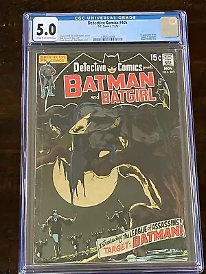 Buy 1970 Detective Comics #405 Graded Cgc 5.0 Batman Batgirl 1st League Of Assassins • 155.31£
