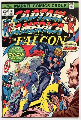 Buy Captain America 180 VF 1974 Marvel 1st App & Origin Nomad Gil Kane • 46.60£