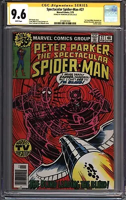 Buy * Spectacular SPIDERMAN #27 CGC 9.6 SS Miller 1st Daredevil Art! (2716903004) * • 279.55£