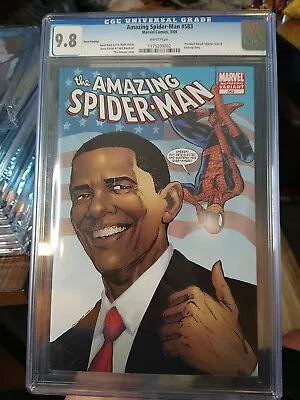Buy Amazing Spider-Man #583 Barack Obama Variant 3rd Printing CGC 9.8 2009  • 62.13£