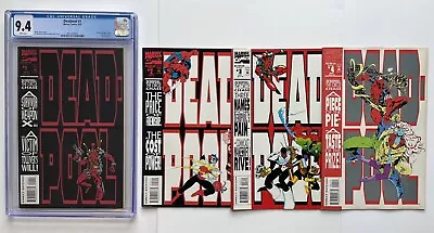 Buy Deadpool Circle Chase (1993) #1 CGC 9.4, #2,#3,#4 Complete Set 1st Solo Series • 149.94£