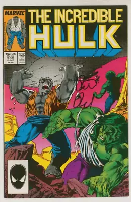 Buy SIGNED Peter David & Steve Geiger Incredible Hulk #332 W/ Todd McFarlane Art • 23.29£
