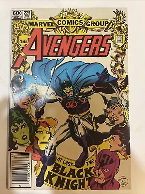 Buy The Avengers #225 NEWSSTAND (Marvel 1982) Ed Hannigan Black Knight Cover VF/FN • 9.31£
