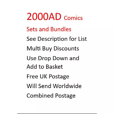 Buy 2000AD Prog 1 To 180 Bargain Original Real Comic Books Not Digital See List (m) • 15£