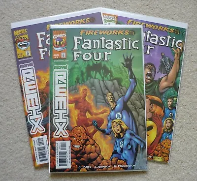 Buy Fantastic Four Fireworks #1, #2 & #3 Complete Mini-Series VFN (1999) Marvel • 4.75£