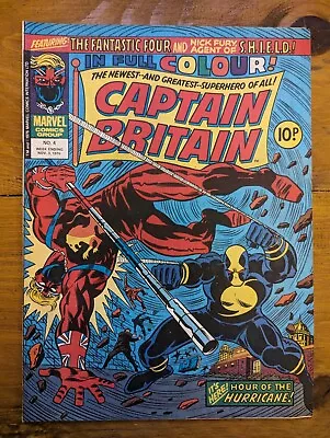 Buy Captain Britain Comic #4 (03/11/1976) Marvel Comics • 35£
