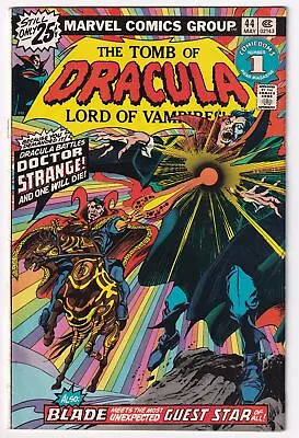 Buy Marvel Tomb Of Dracula #44 Comic Book 1976 His Name Is Doctor Strange Minor Key • 11.66£