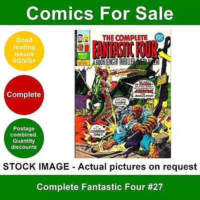 Buy Complete Fantastic Four #27 Comic - VG/VG+ 29 Mar 1978 - Marvel UK • 2.75£