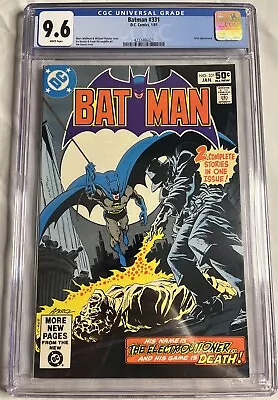 Buy Batman #331 CGC 9.6 (1981) 1st Electrocutioner White Pgs • 97.08£