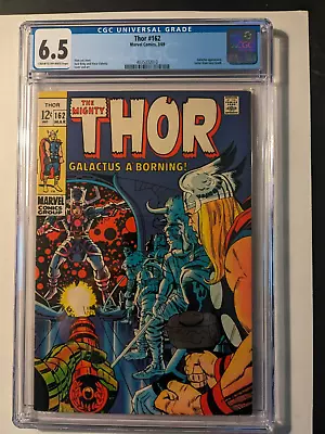 Buy THOR # 162 CGC 6.5 Galactus App. Stan Lee &Jack Kirby Marvel March 1969 • 93.97£