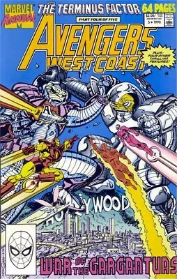 Buy Free P & P; West Coast Avengers Annual #5, 1990: 'The Terminus Factor' • 4.99£