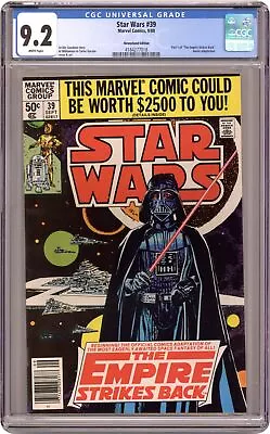 Buy Star Wars #39N CGC 9.2 Newsstand 1980 4184277018 • 93.19£