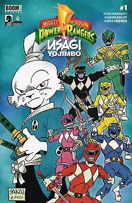 Buy Mighty Morphin Power Rangers Usagi Yojimbo #1 Cvr B Sakai 8/20/24 Presale • 6.21£