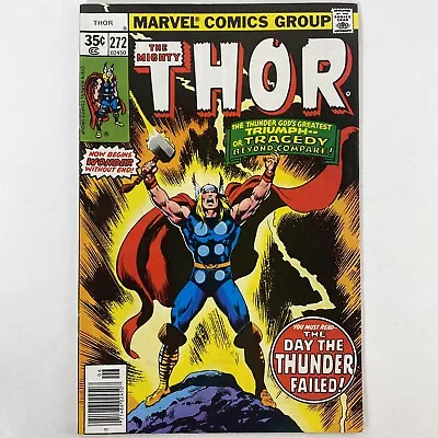 Buy Mighty Thor #272 Marvel 1978 The Day The Thunder Failed 1st App Skrymir Comic • 5.82£