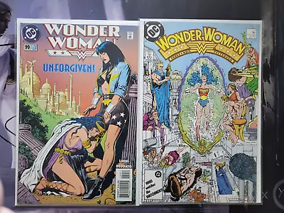 Buy Wonder Woman #7, (1987),  1st App Of Modern Cheetah! + Wonder Woman #99 (1995)!  • 19.42£