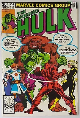 Buy Incredible Hulk #258, Marvel Comics 1981, 1st App Soviet Super Soldiers • 16.50£