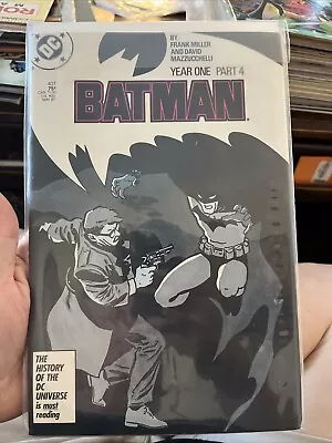 Buy Batman #407 Year One Part 4 Frank Miller! DC Comics 1987 • 7.76£
