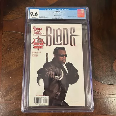 Buy Blade #1 (1998) CGC 9.6 WP - Wesley Snipes Photo Variant Cover 43064444008 • 155.32£